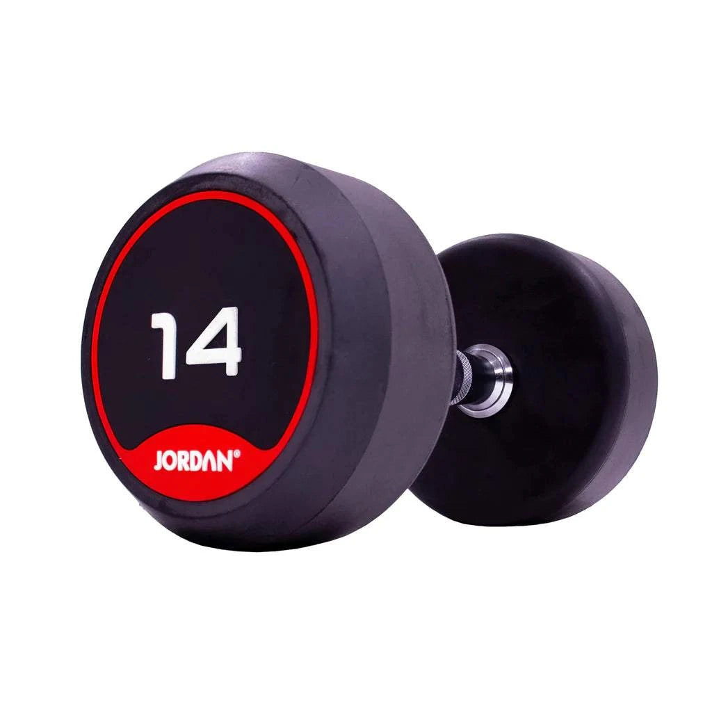 JORDAN Rubber Dumbbells (Red) - Revamped Living