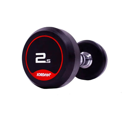 JORDAN Rubber Dumbbells (Red) - Revamped Living