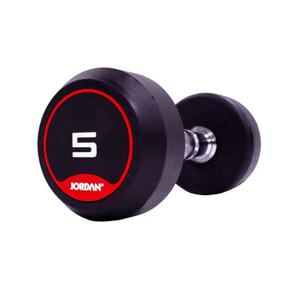 JORDAN Rubber Dumbbells (Red) - Revamped Living