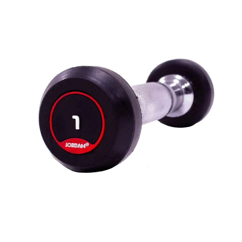 JORDAN Rubber Dumbbells (Red) - Revamped Living