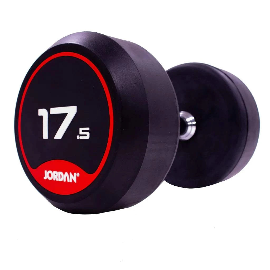 JORDAN Rubber Dumbbells (Red) - Revamped Living