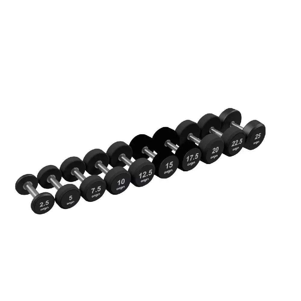 Origin RD3 Rubber Dumbbell Sets - Revamped Living