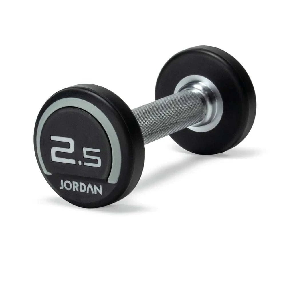 JORDAN Urethane Dumbbells (Grey) - Revamped Living