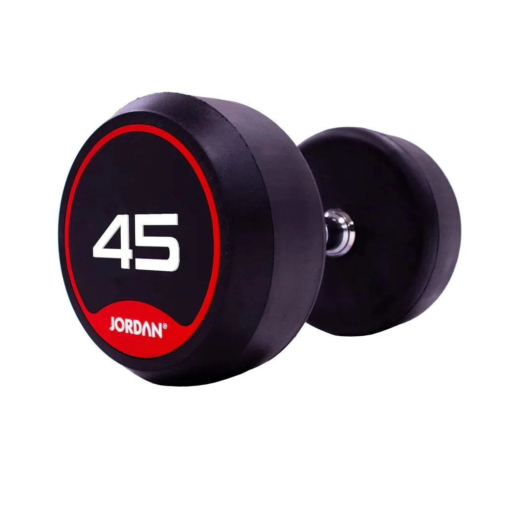 JORDAN Rubber Dumbbells (Red) - Revamped Living