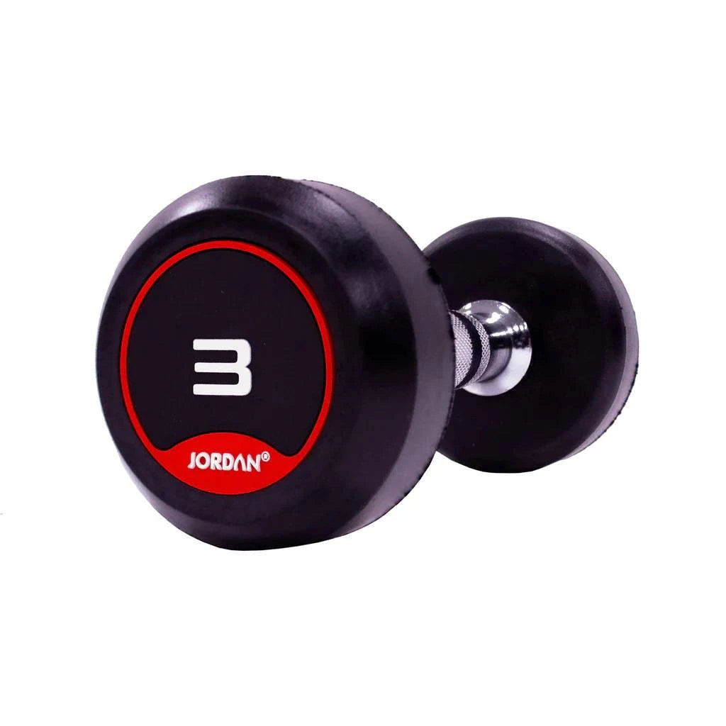 JORDAN Rubber Dumbbells (Red) - Revamped Living