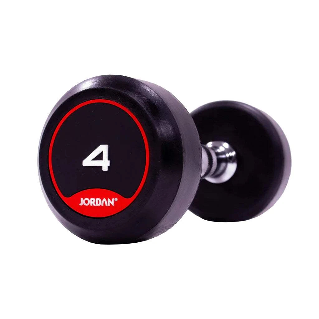 JORDAN Rubber Dumbbells (Red) - Revamped Living