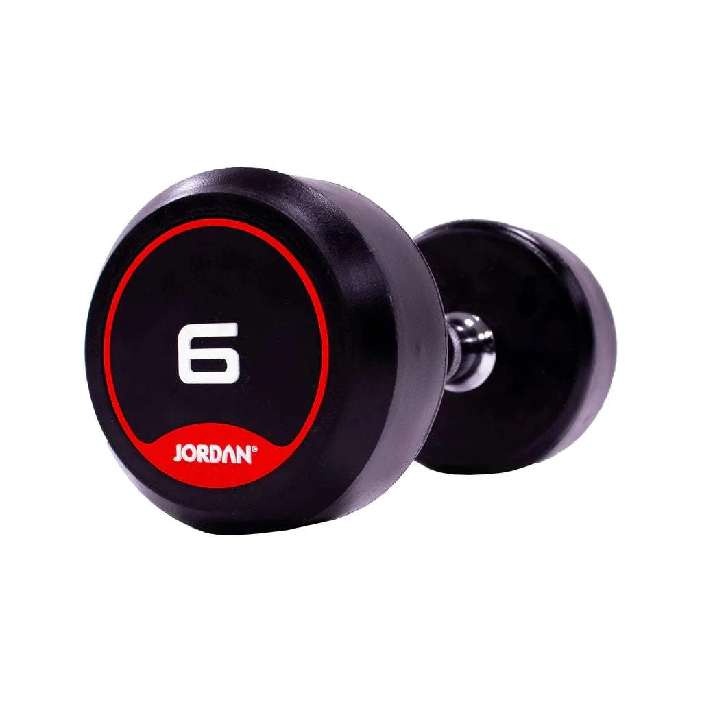 JORDAN Rubber Dumbbells (Red) - Revamped Living