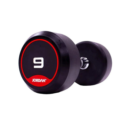 JORDAN Rubber Dumbbells (Red) - Revamped Living